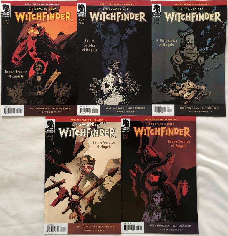 WITCHFINDER : IN THE SERVICE OF ANGELS - COMPLETE MINI SERIES - #1, 2, 3, 4, 5