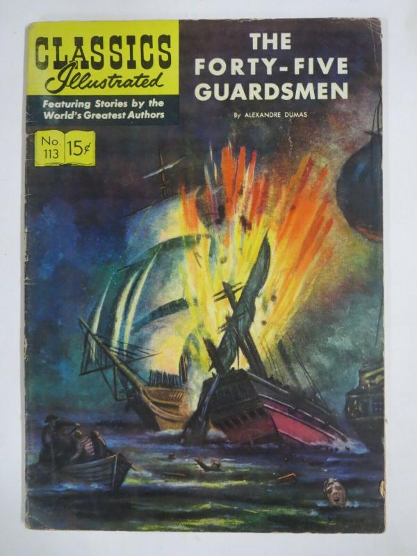 CLASSIC ILLUSTRATED #113 (G-VG) 45 GUARDSMEN (1ST Edition, HRO=114) Nov 1953