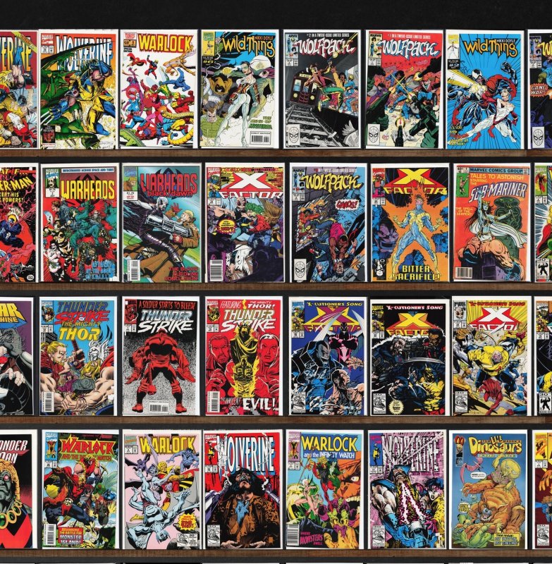Huge Lot 150+ Comics with X-Factor, Wolverine, Thunderstrike, Wolfpack & More!