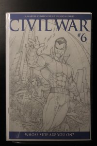 Civil War #6 Retailer Incentive Sketch Cover (2006)