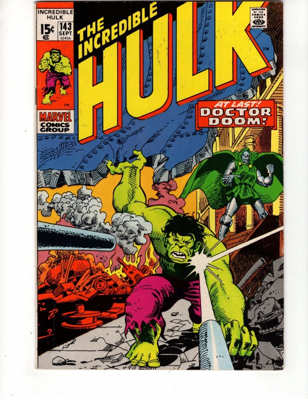 The Incredible Hulk #143 (1971) Doctor Doom Appearance  / ID#531