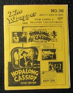 1983 THE WRAPPER Non-Sports Collectibles Fanzine #36 FN+ 6.5 Hopalong Cassidy