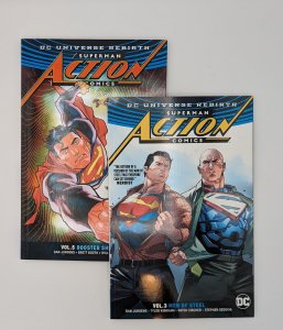 Superman: Action Comics Vol. 3: Men of Steel & Vol. 5 Booster Shot - Rebirth DC