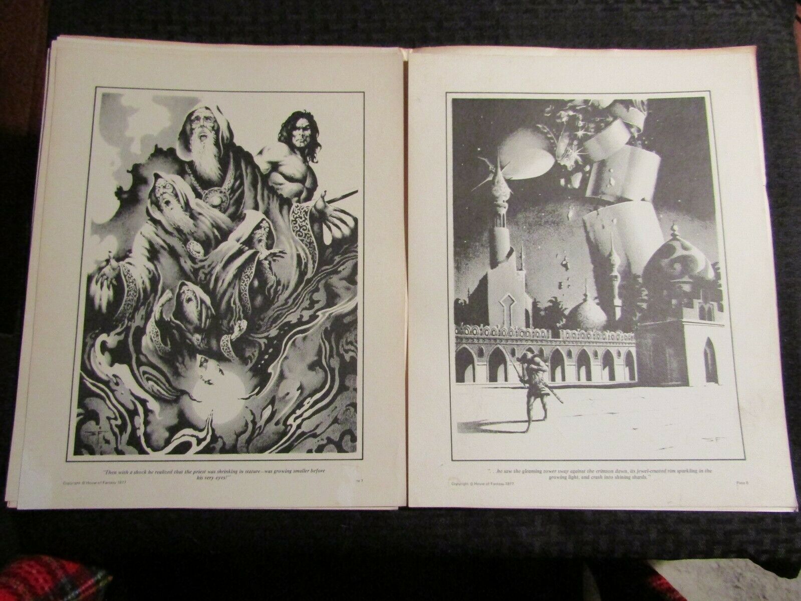 1977 CONAN TOWER OF THE ELEPHANT Portfolio #416/1000 SIGNED Stephen ...