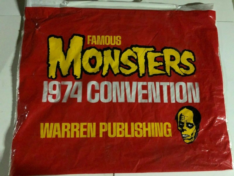 FAMOUS MONSTERS 1974 CONVENTION PLASTIC BAG - how scarce can you get?