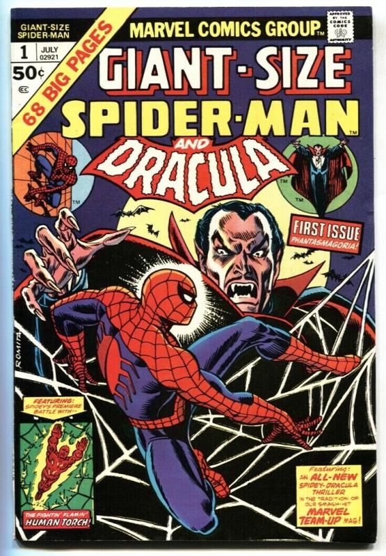 GIANT-SIZE SPIDER-MAN #1 comic book 1974 Marvel Dracula VF+