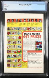AMAZING SPIDER-MAN #191 1979 MARVEL CGC 9.8 WHITE PAGES 4013