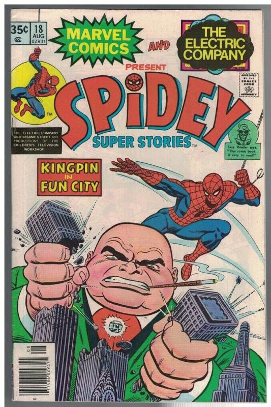 SPIDEY SUPER STORIES 18 VG-F Aug. 1976