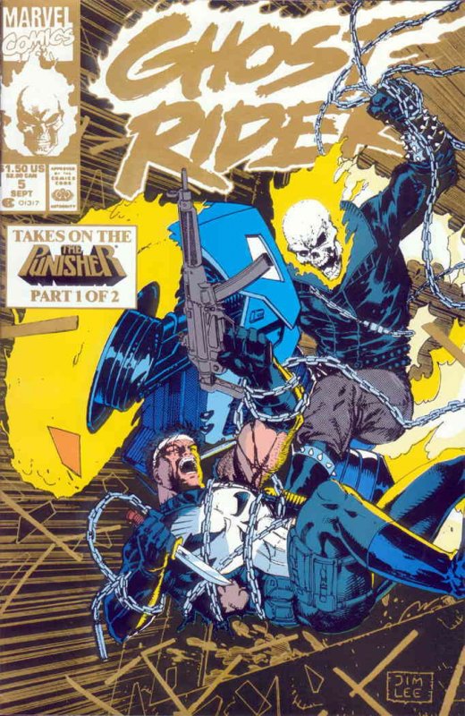 Ghost Rider (Vol. 2) #5 (2nd) VF/NM ; Marvel | Jim Lee Punisher