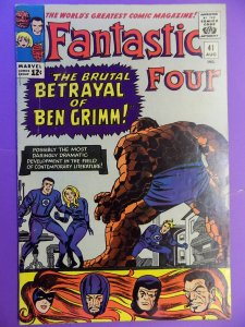 FANTASTIC FOUR # 41 KIRBY NICE COLOR AND NICE PAGES VERY SOLID BOOK
