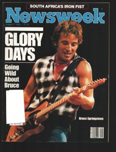 Newsweek8/5/1985 -Bruce Springsteen-Glory Days- cover & feature-Current event...