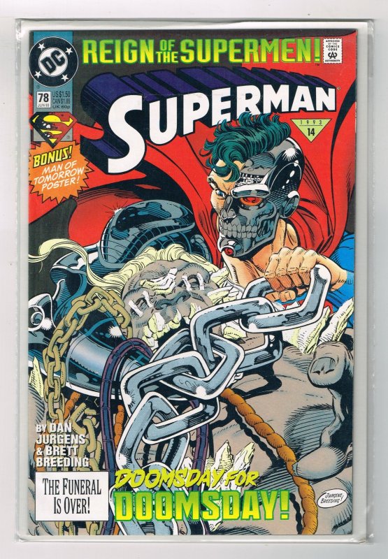 Superman #78 (1993) Reign of the Superman DC Comics