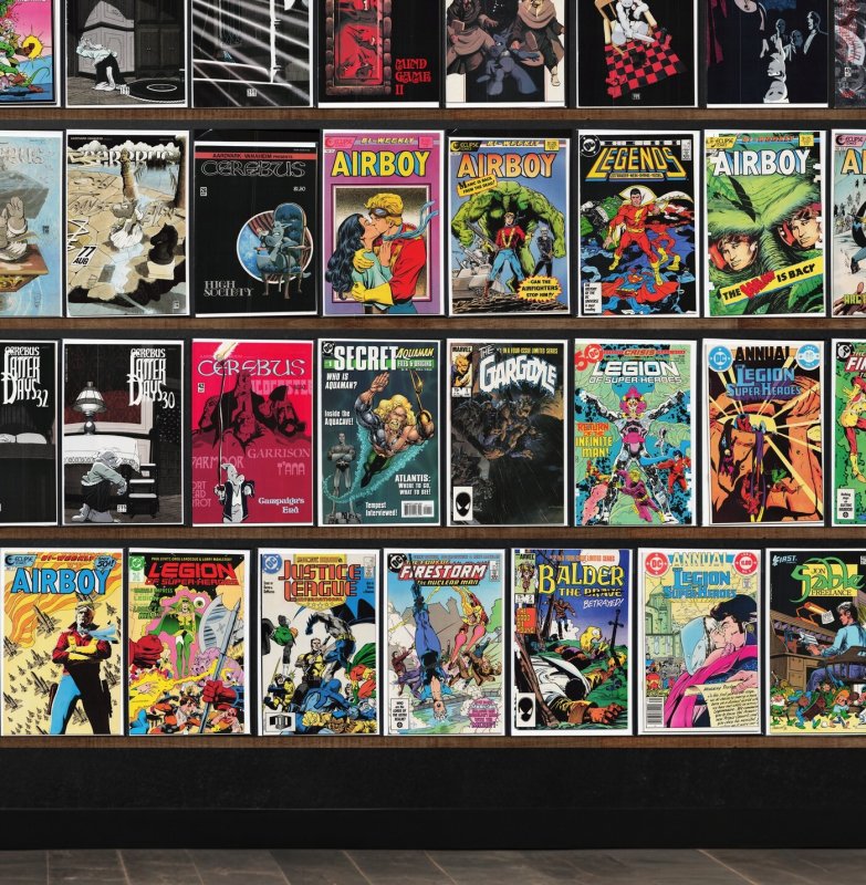 Huge Lot 140+ Comics with Cerebus, Airboy, Jon Sable, Freelance & More!