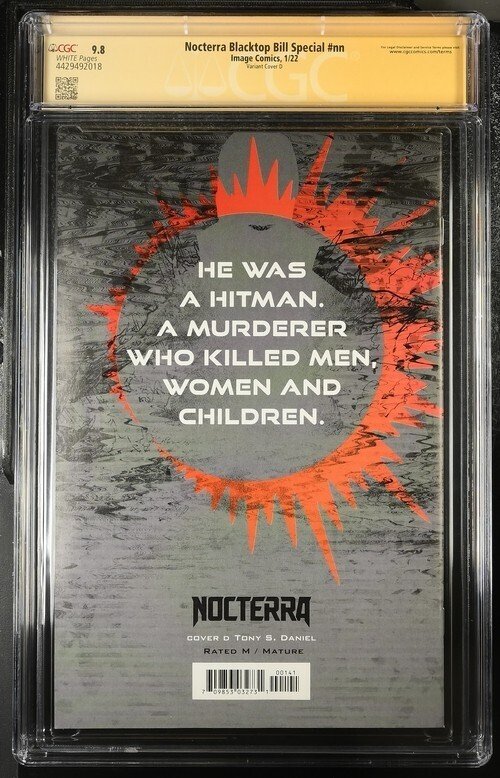 Nocterra Blacktop Bill Special (2022) # nn (CGC 9.8 SS) Signed Tony Daniels