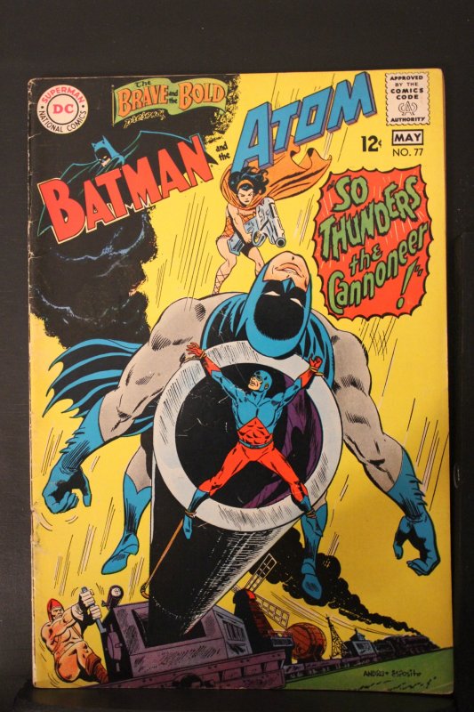 The Brave and the Bold #77 (1968) High-Grade VF/NM Batman, The Atom C'vi...