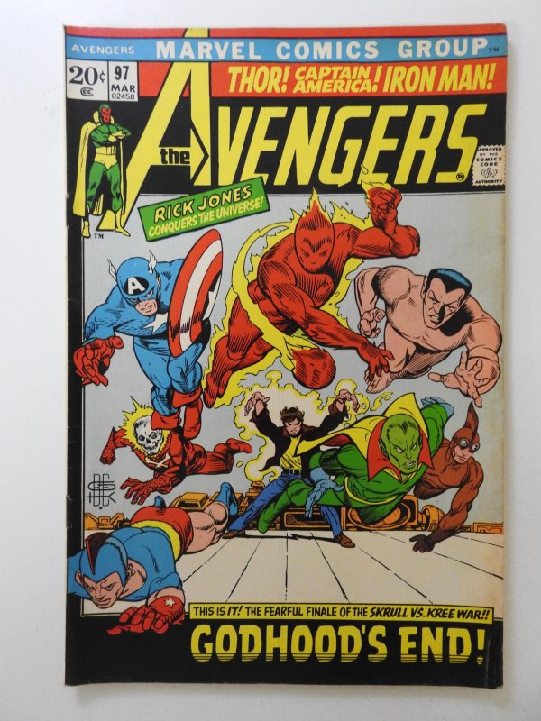 The Avengers #97 (1972) Sharp Fine- Condition!