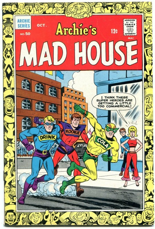 Archie's Madhouse #50 1966-1st First Captain Pumpernik-SABRINA- VF-