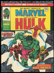 MIGHTY WORLD OF MARVEL #111-HULK-BLACK PANTHER-BRITISH VG