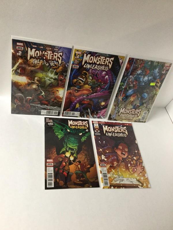 Monsters Unleashed 2 4 5 6 7 Nm Near Mint Marvel A26