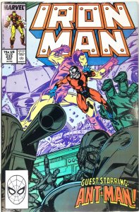 IRON MAN Comic Issue 233 1st Series — with ANT-MAN — 1988 Marvel Universe VF+