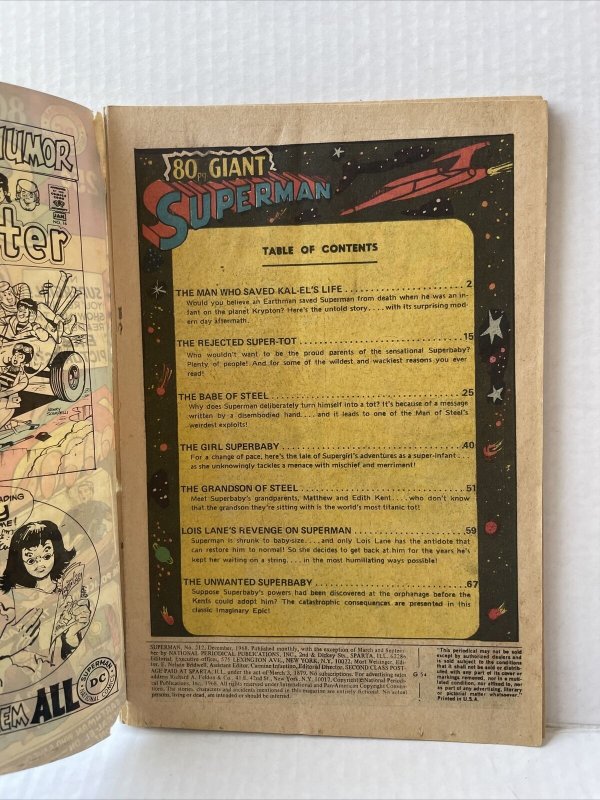 Superman #212  80 Page Giant 