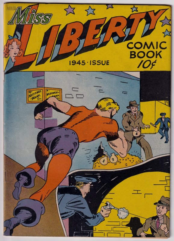 Miss Liberty #1 (1945) Rare golden age, Shield appearance