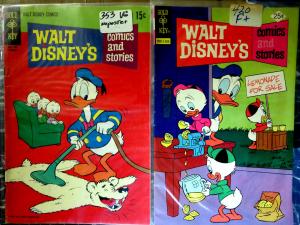 WALT DISNEY'S COMICS AND STORIES Collection #7 - 15 books G-VG Donald Mickey