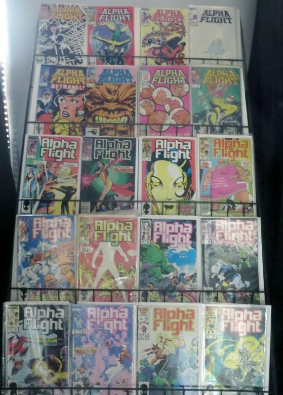 ALPHA FLIGHT MASSIVE COLLECTION! 78 ISSUES!  Marvel 1983! John Byrne! Jim Lee