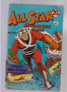 All Star Adventure Comic  #62 - Black & White Reprint (6/6.5) 1970's