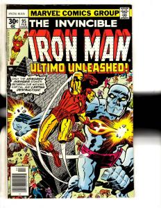 Iron Man # 95 VF Marvel Comic Book Hulk Thor Captain America Avengers SS10