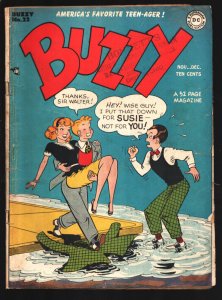 Buzzy #22 1948-DC-Teen Humor-Spicy poses-Old store stamp on cover-G/VG