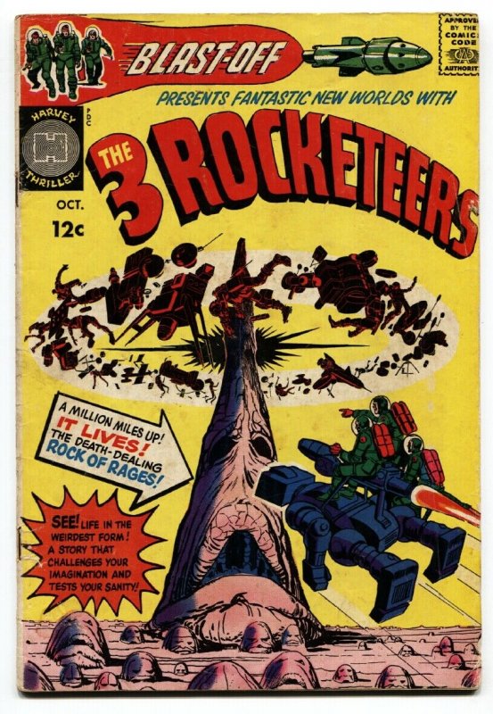 BLAST OFF #1 1965-THREE ROCKETEERS-KIRBY-SIMON-HARVEY COMICS