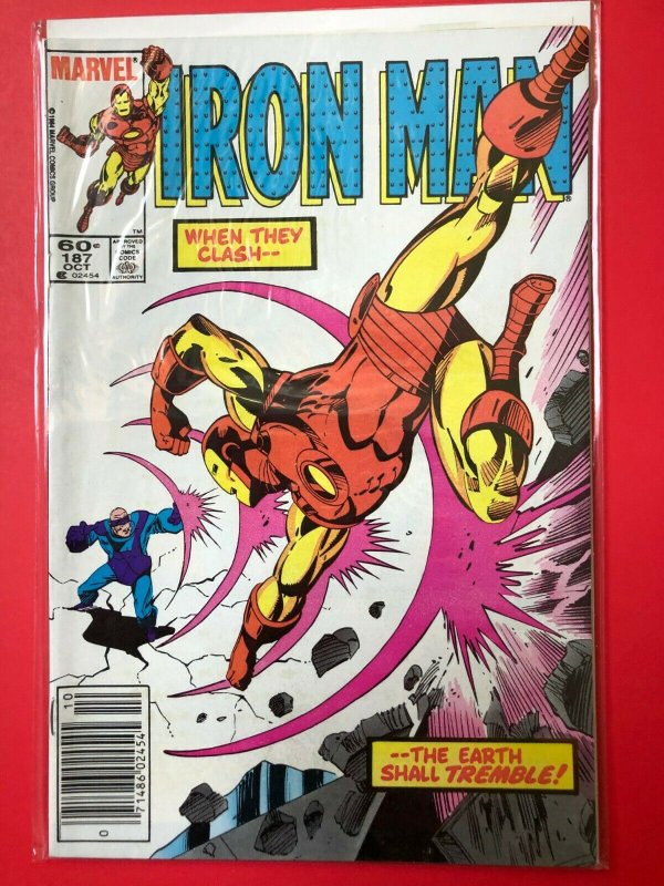  IRON MAN V1 #187 1983 MARVEL / NEWSSTAND / MID-GRADE QUALITY+