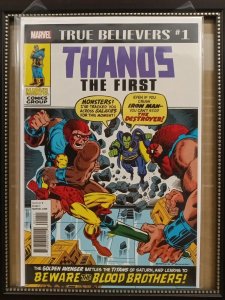 THANOS THE FIRST#1 NM 2018 'TRUE BELIEVERS  MARVEL COMICS. Nw160