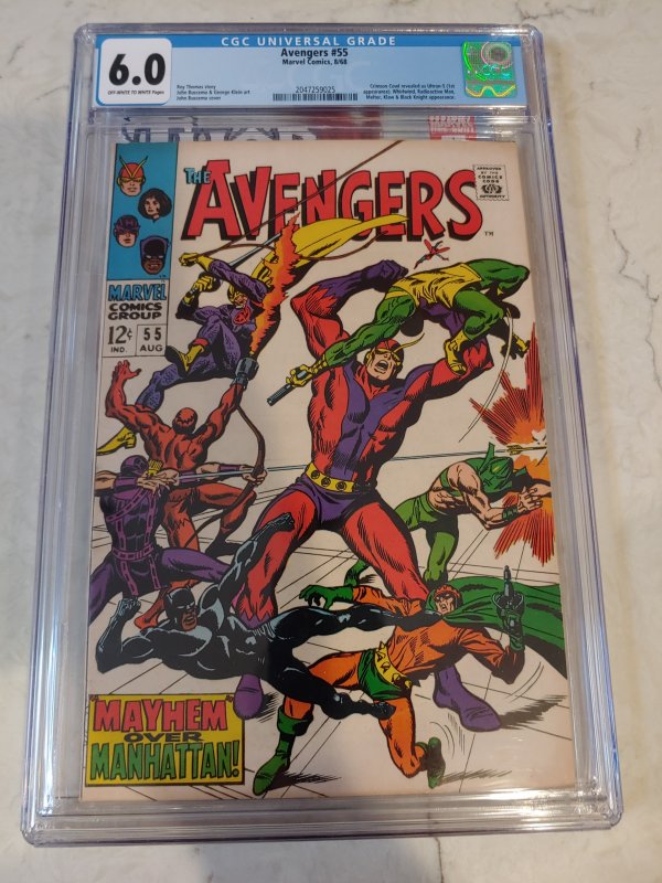 The Avengers #55 CGC 6.0 (1968) 1ST APPEARANCE OF ULTRON