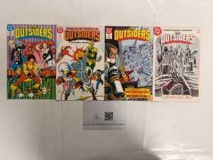 4 The Outsiders DC Comic Books # 5 6 7 8 Flash Superman Wonder Woman 22 JS54