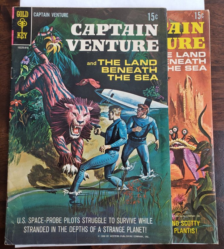 Captain Venture and the Land Beneath the Sea 1 and 2 (lot of 2 Comic books)