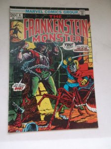 MARVEL: THE FRANKENSTEIN MONSTER #6, SEARCH FOR LAST FRANKENSTEIN, 1973, FN/VF!!