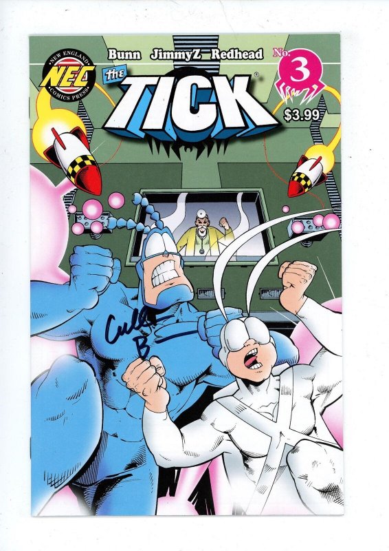 THE TICK 2017 #3  (2018) NEC COMICS AUTOGRAPHED BY CULLEN BUNN