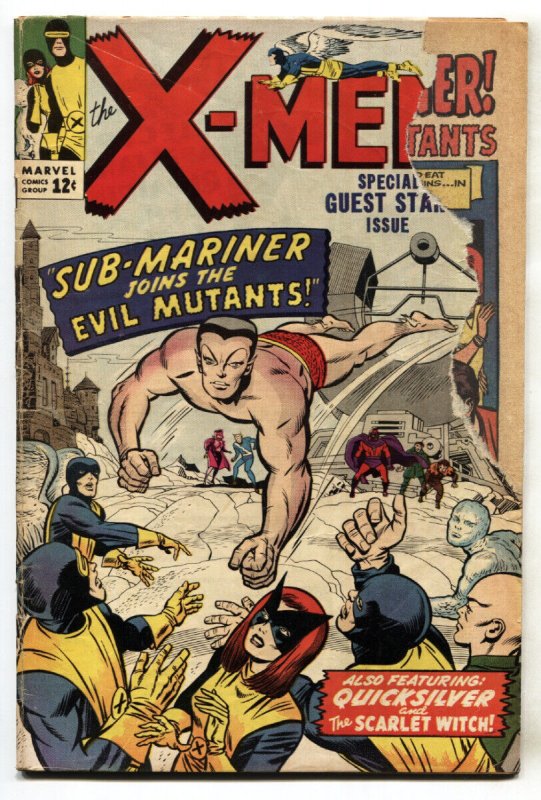 X-Men #6--1964--Sub-Mariner--Silver-Age--Marvel--FR/G