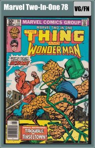 Marvel Two-In-One 78 (1981) VG/FN Wonder Man Mark Jewelers