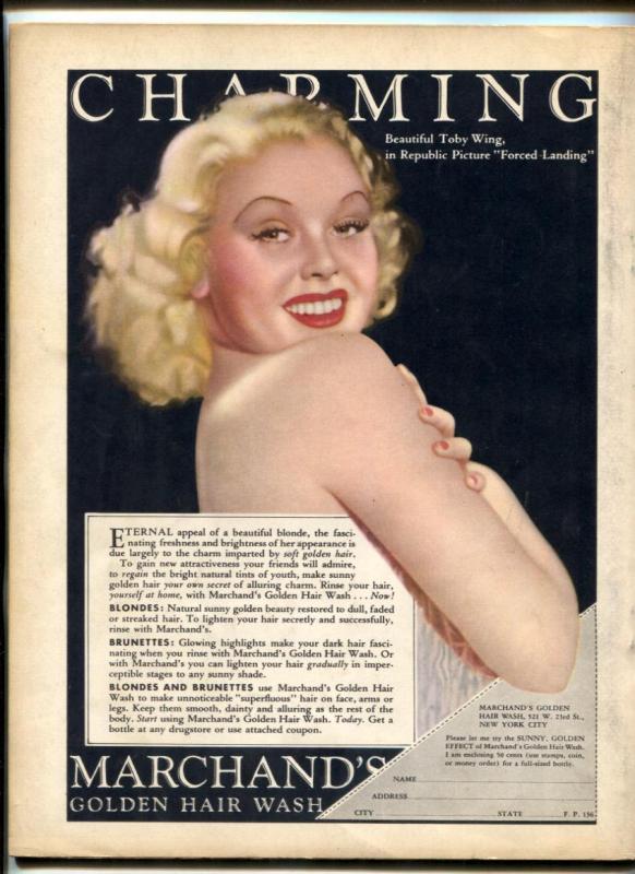 True Confessions Magazine January 1936-Barrymore- Rochelle Hudson