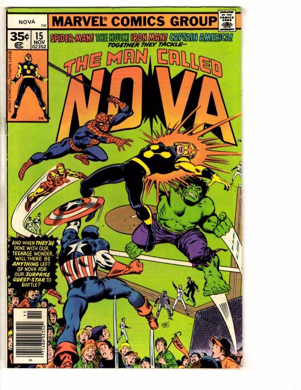 Nova # 15 FN/VF Marvel Comic Book Guardians Spider-Man Avengers Hulk Thor J265