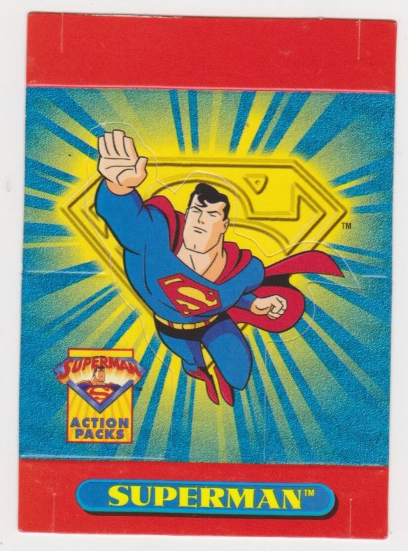 1996 Skybox Superman Action Packs promo card #P1