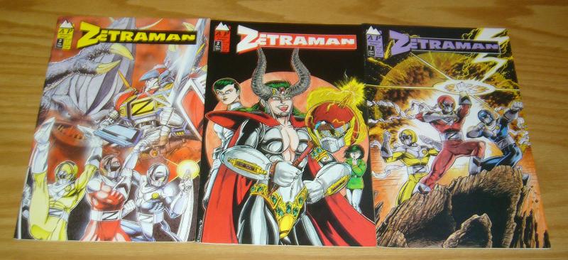 Zetraman #1-3 VF/NM complete series - antarctic press - ben dunn set lot 2