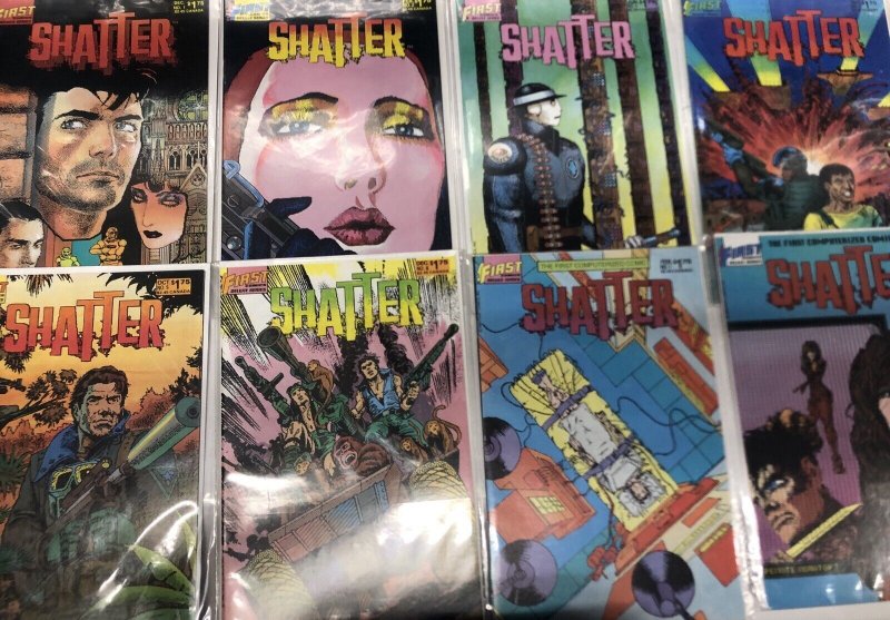 Shatter (1985) Set Issue # 1-14 + Special # 1 • First Comics • M. Saenz • Deluxe