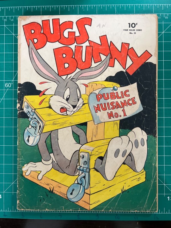 Four Color #33 (1943) GD 1st Bugs Bunny Issue