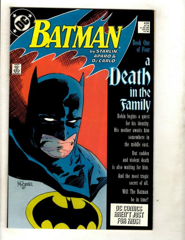 Batman A Death In The Family Complete DC Comics Series # 426 427 428 429 SM8