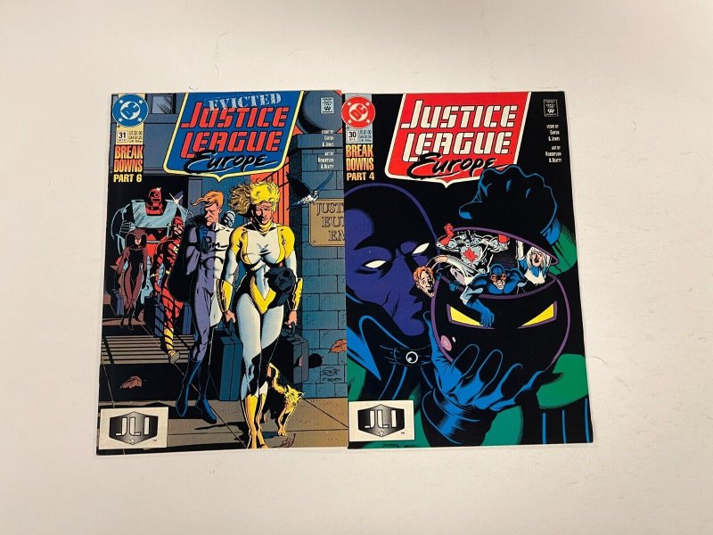 4 Justice League Europe DC Comics Books #28 29 30 31 Giffen Jones 69 JW16