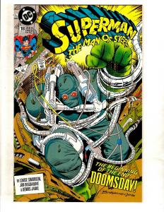 Superman Man Of Steel # 18 NM 1st Print DC Comic Book Doomsday Appearance J325